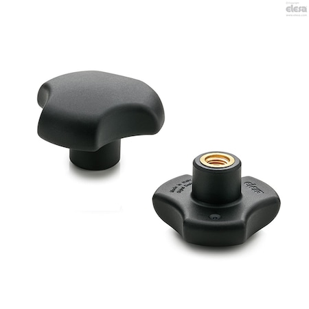 Elesa Brass boss, threaded hole, VTT.50-B-M8 VTT